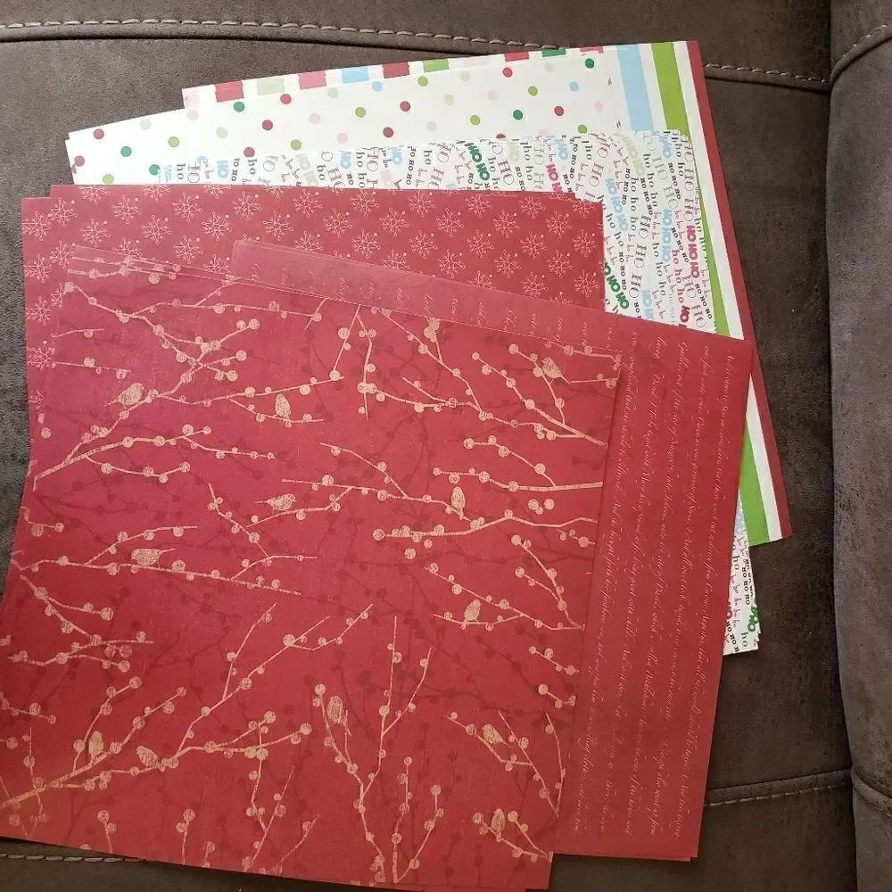 Scrapbooking & Crafting Holiday Card Stock and Organizers
